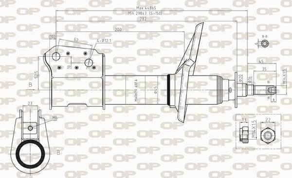 Open Parts SAB8257.31 - Амортизатор autosila-amz.com