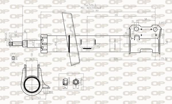 Open Parts SAB8269.31 - Амортизатор autosila-amz.com