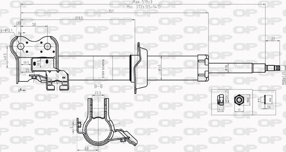 Open Parts SAB8209.31 - Амортизатор autosila-amz.com