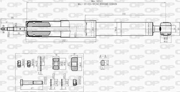 Open Parts SAB8201.32 - Амортизатор autosila-amz.com