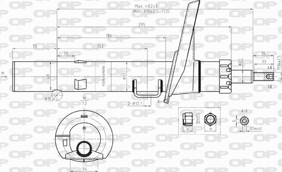 Open Parts SAB8207.31 - Амортизатор autosila-amz.com