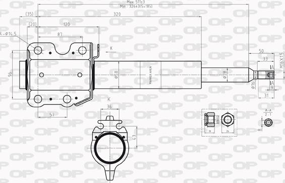 Open Parts SAB8219.31 - Амортизатор autosila-amz.com