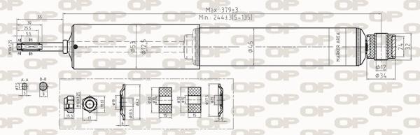 Open Parts SAB8282.31 - Амортизатор autosila-amz.com