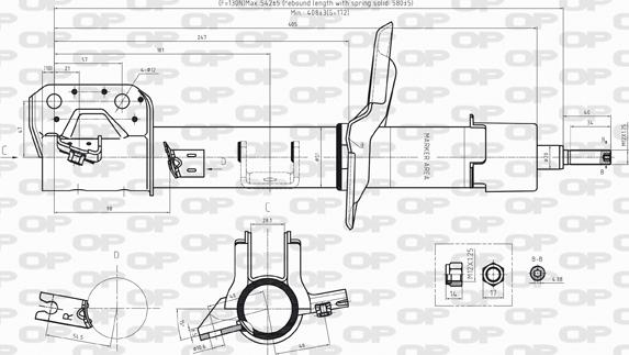 Open Parts SAB8234.31 - Амортизатор autosila-amz.com