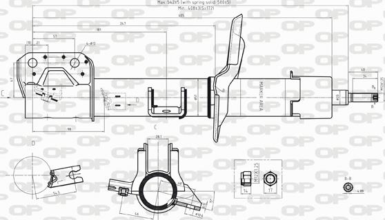 Open Parts SAB8238.31 - Амортизатор autosila-amz.com