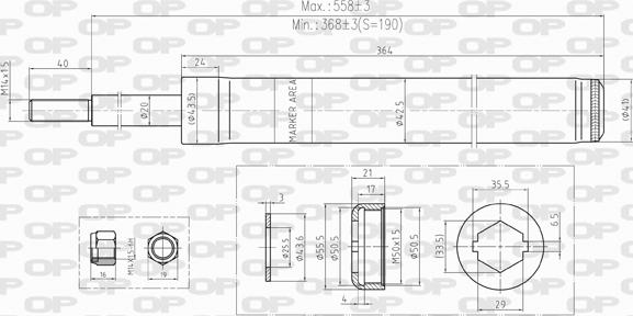 Open Parts SAB8233.31 - Амортизатор autosila-amz.com