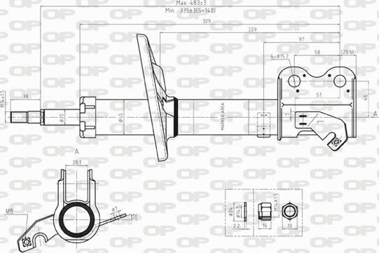 Open Parts SAB8237.31 - Амортизатор autosila-amz.com