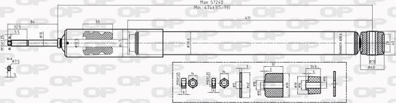 Open Parts SAB8228.32 - Амортизатор autosila-amz.com