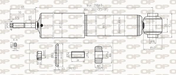 Open Parts SAB8273.31 - Амортизатор autosila-amz.com