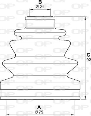 Open Parts SJK7044.00 - Пыльник, приводной вал autosila-amz.com