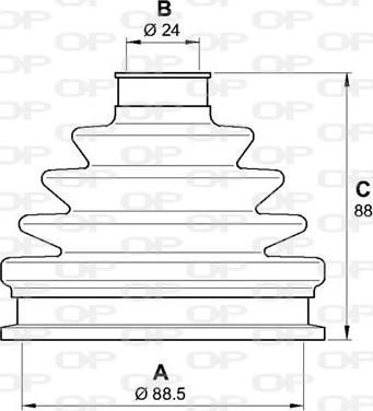 Open Parts SJK7139.00 - Пыльник, приводной вал autosila-amz.com