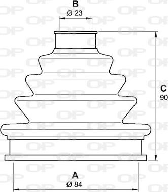 Open Parts SJK7127.00 - Пыльник, приводной вал autosila-amz.com