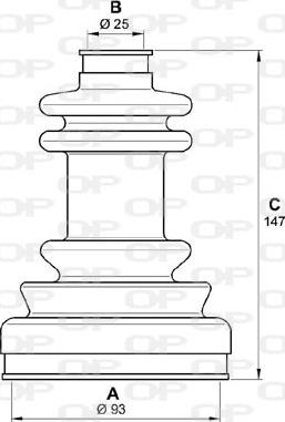 Open Parts SJK7243.00 - Пыльник, приводной вал autosila-amz.com