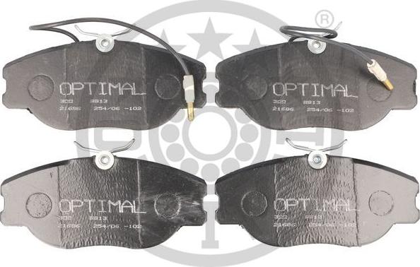 Optimal 9913 - Тормозные колодки, дисковые, комплект autosila-amz.com