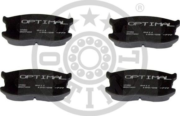 Optimal 9411 - Тормозные колодки, дисковые, комплект autosila-amz.com