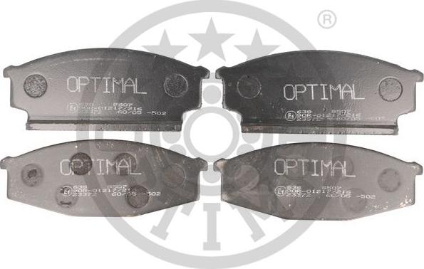 Optimal 9507 - Тормозные колодки, дисковые, комплект autosila-amz.com