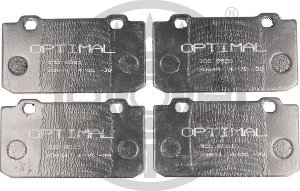 Optimal 9521 - Тормозные колодки, дисковые, комплект autosila-amz.com