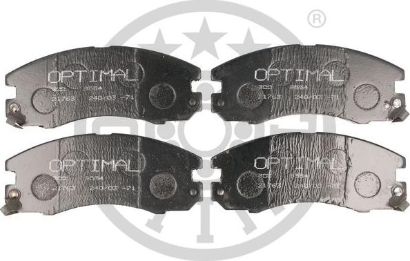 Optimal 9633 - Тормозные колодки, дисковые, комплект autosila-amz.com