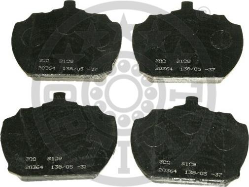 Optimal 9108 - Тормозные колодки, дисковые, комплект autosila-amz.com