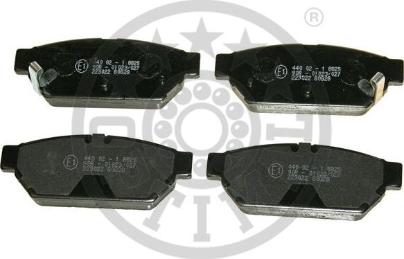 Optimal 9862 - Тормозные колодки, дисковые, комплект autosila-amz.com