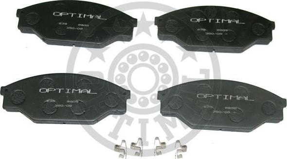 Optimal 9808 - Тормозные колодки, дисковые, комплект autosila-amz.com