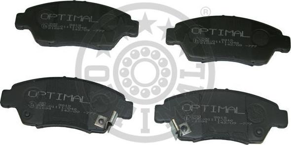 Optimal 9815 - Тормозные колодки, дисковые, комплект autosila-amz.com