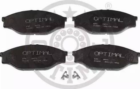 Optimal 9874 - Тормозные колодки, дисковые, комплект autosila-amz.com