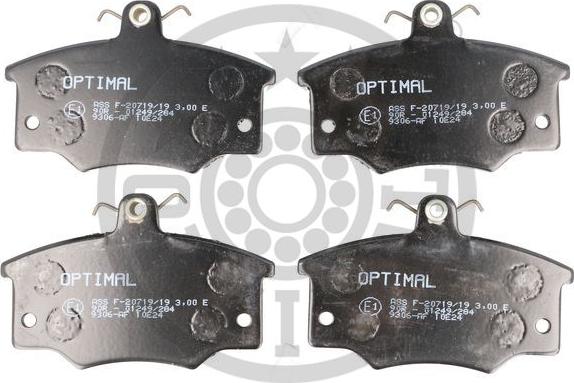 Optimal 9306 - Тормозные колодки, дисковые, комплект autosila-amz.com