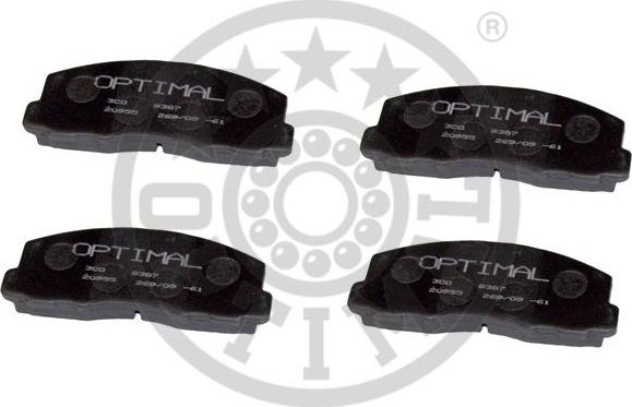 Optimal 9387 - Тормозные колодки, дисковые, комплект autosila-amz.com