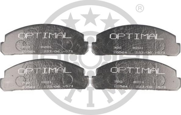 Optimal 9201 - Тормозные колодки, дисковые, комплект autosila-amz.com