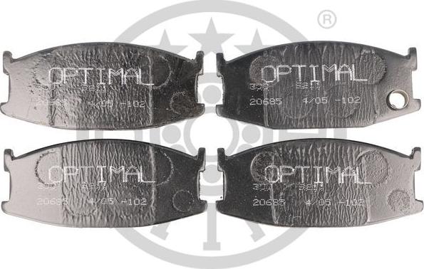 Optimal 9211 - Тормозные колодки, дисковые, комплект autosila-amz.com