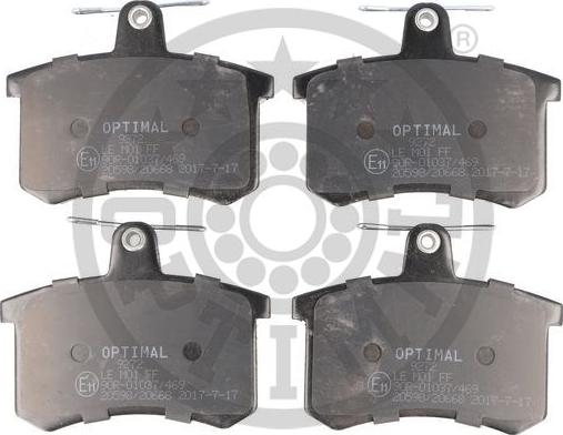 Optimal 9272 - Тормозные колодки, дисковые, комплект autosila-amz.com