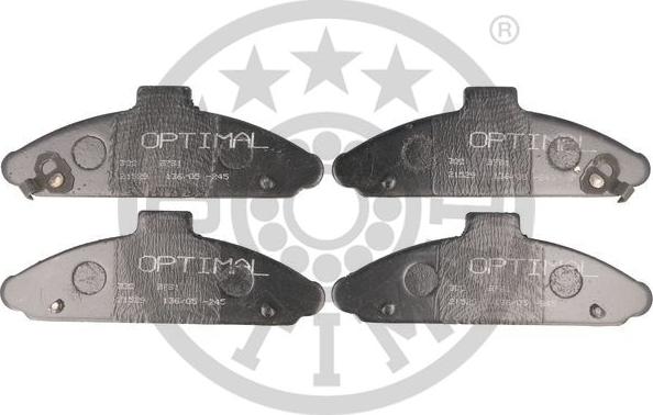 Optimal 9791 - Тормозные колодки, дисковые, комплект autosila-amz.com