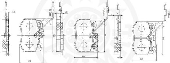 Optimal 9766 - Тормозные колодки, дисковые, комплект autosila-amz.com