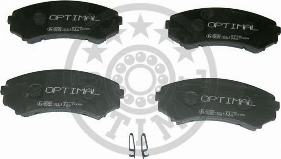 Optimal 9778 - Тормозные колодки, дисковые, комплект autosila-amz.com