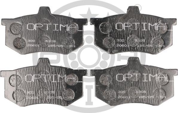 Optimal 5305 - Тормозные колодки, дисковые, комплект autosila-amz.com