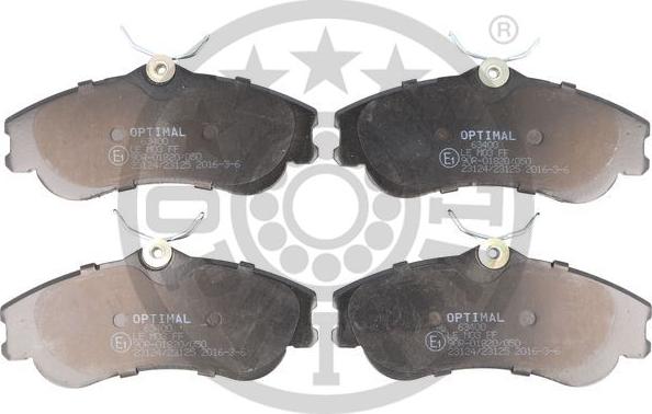Optimal BP-63400 - Тормозные колодки, дисковые, комплект autosila-amz.com