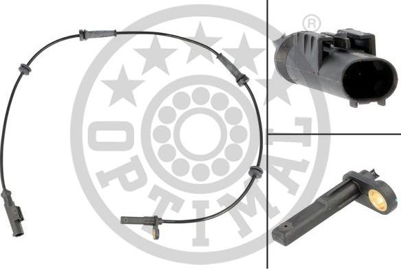 Optimal 06-S687 - Датчик ABS, частота вращения колеса autosila-amz.com