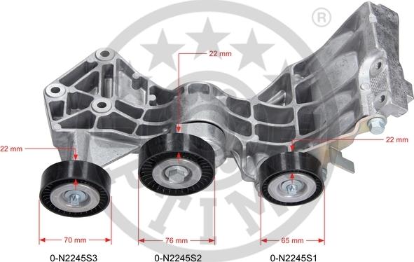 Optimal 0-N2245 - Натяжитель, поликлиновый ремень autosila-amz.com