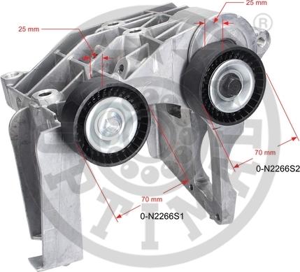 Optimal 0-N2266 - Натяжитель, поликлиновый ремень autosila-amz.com