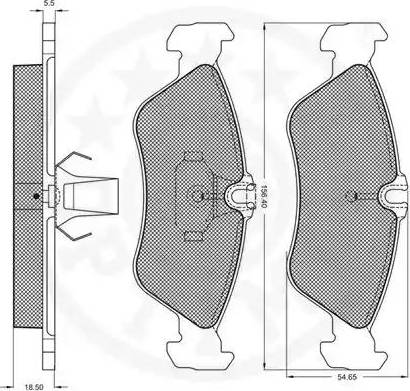 Optimal 10052 - Колодки тормозные autosila-amz.com