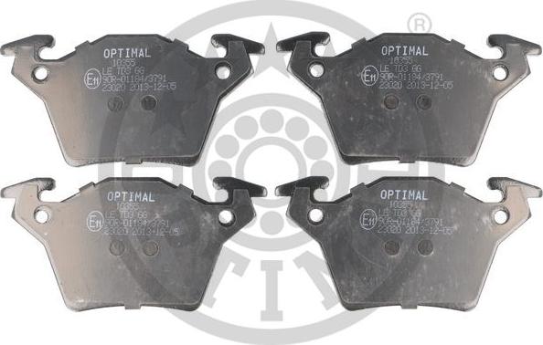 Optimal 10355 - Тормозные колодки, дисковые, комплект autosila-amz.com