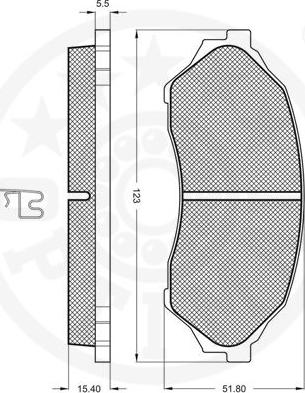 Optimal 10320 - Тормозные колодки, дисковые, комплект autosila-amz.com