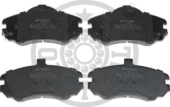 Optimal 12495 - Тормозные колодки, дисковые, комплект autosila-amz.com
