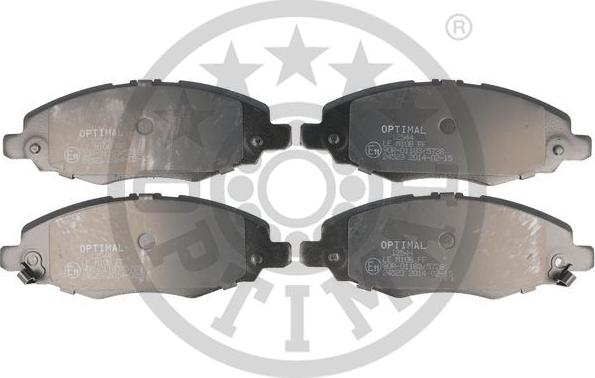 Optimal BP-12544 - Тормозные колодки, дисковые, комплект autosila-amz.com
