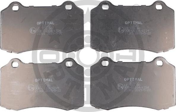 Optimal BP-12620 - Тормозные колодки, дисковые, комплект autosila-amz.com