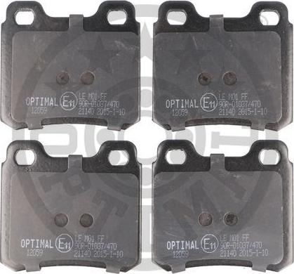 Optimal BP-12059 - Тормозные колодки, дисковые, комплект autosila-amz.com