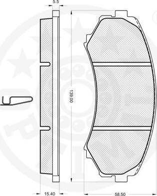 Optimal 12086 - Тормозные колодки, дисковые, комплект autosila-amz.com