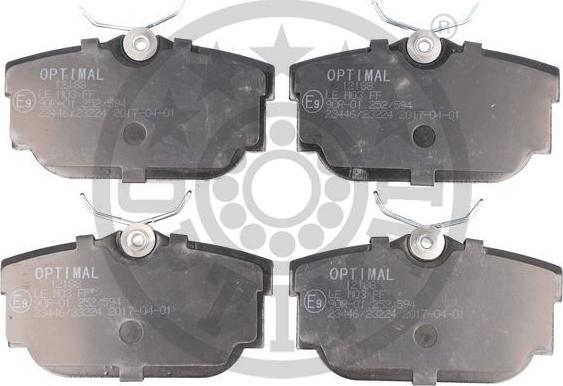 Optimal BP-12188 - Тормозные колодки, дисковые, комплект autosila-amz.com
