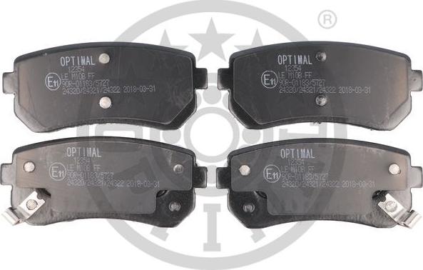 Optimal BP-12354 - Тормозные колодки, дисковые, комплект autosila-amz.com